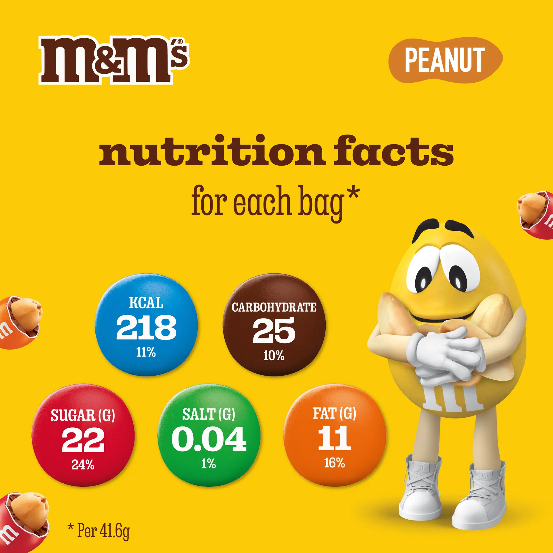M&Ms  Chocolate Peanut 45 gm - view 8