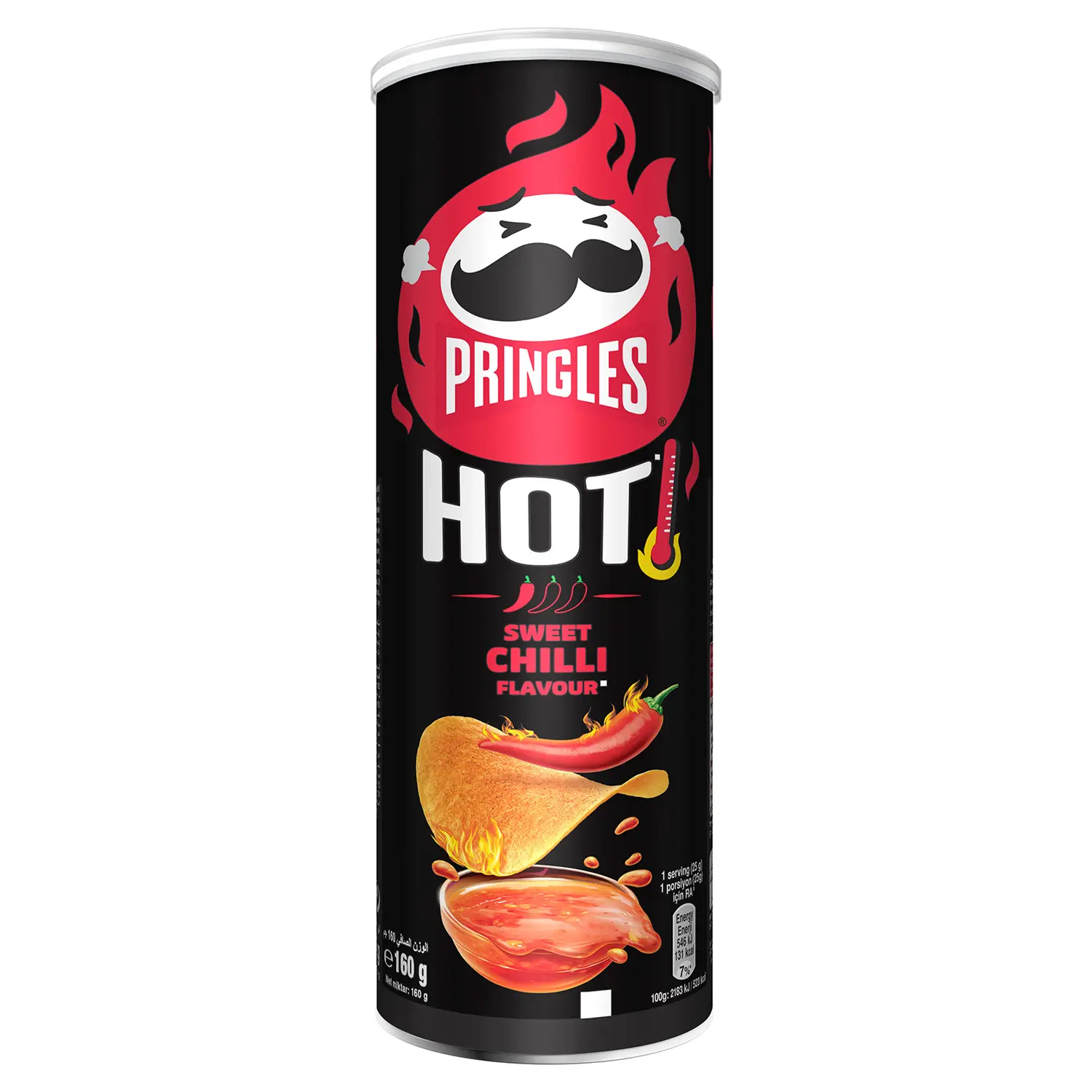 Pringles Potato Chips Hot Sweet Chilli Flavour 160 gm - view 1