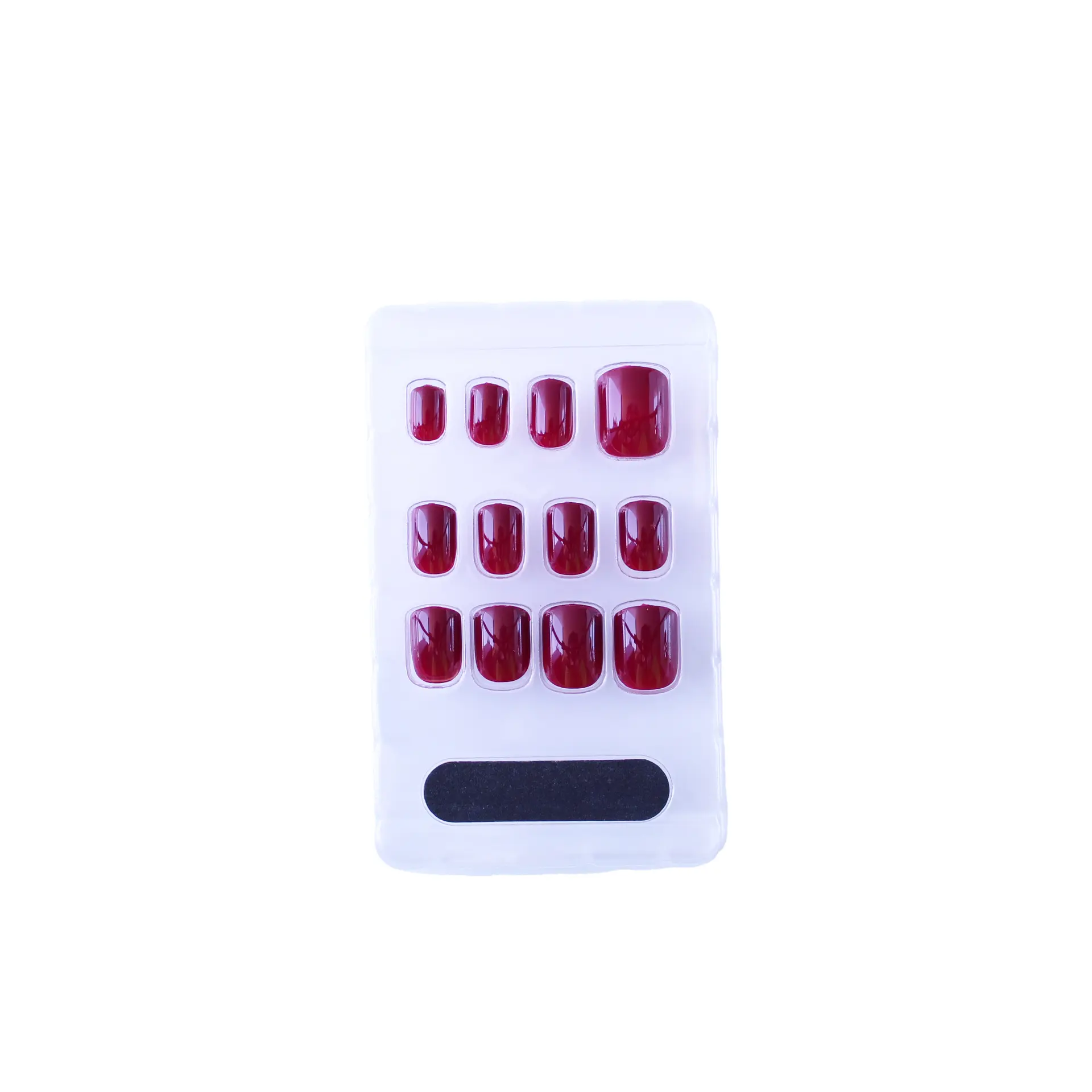 Jazly Press on Nails Burgundy Square - view 2