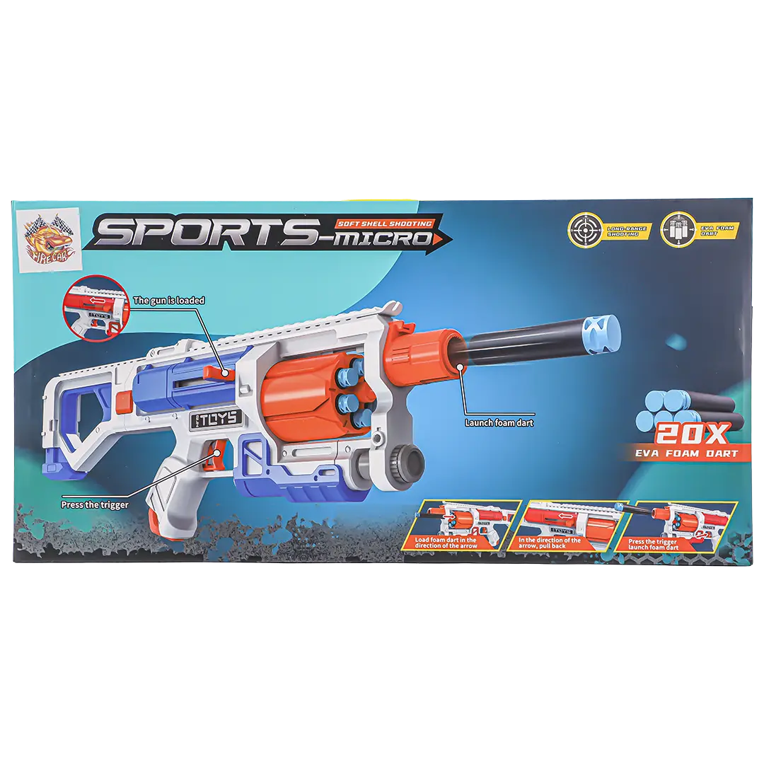 Gun Foam Dart Machine Gun 20 Shots - view 3