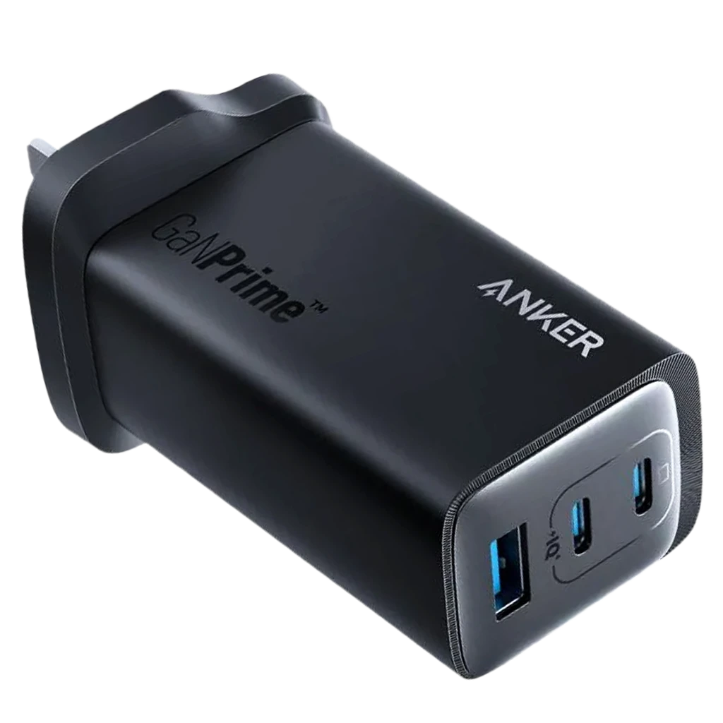 Anker Charger GaNPrime 65W 3 Ports 2 USBC & 1 USB A Black