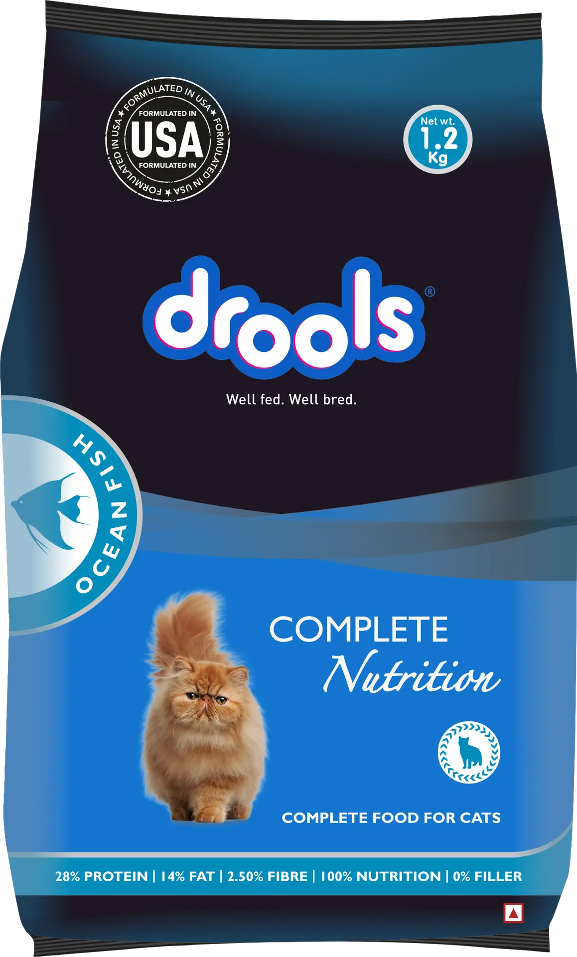 Drools Dry Food for Cats Ocean Fish 1.2 kg - view 4