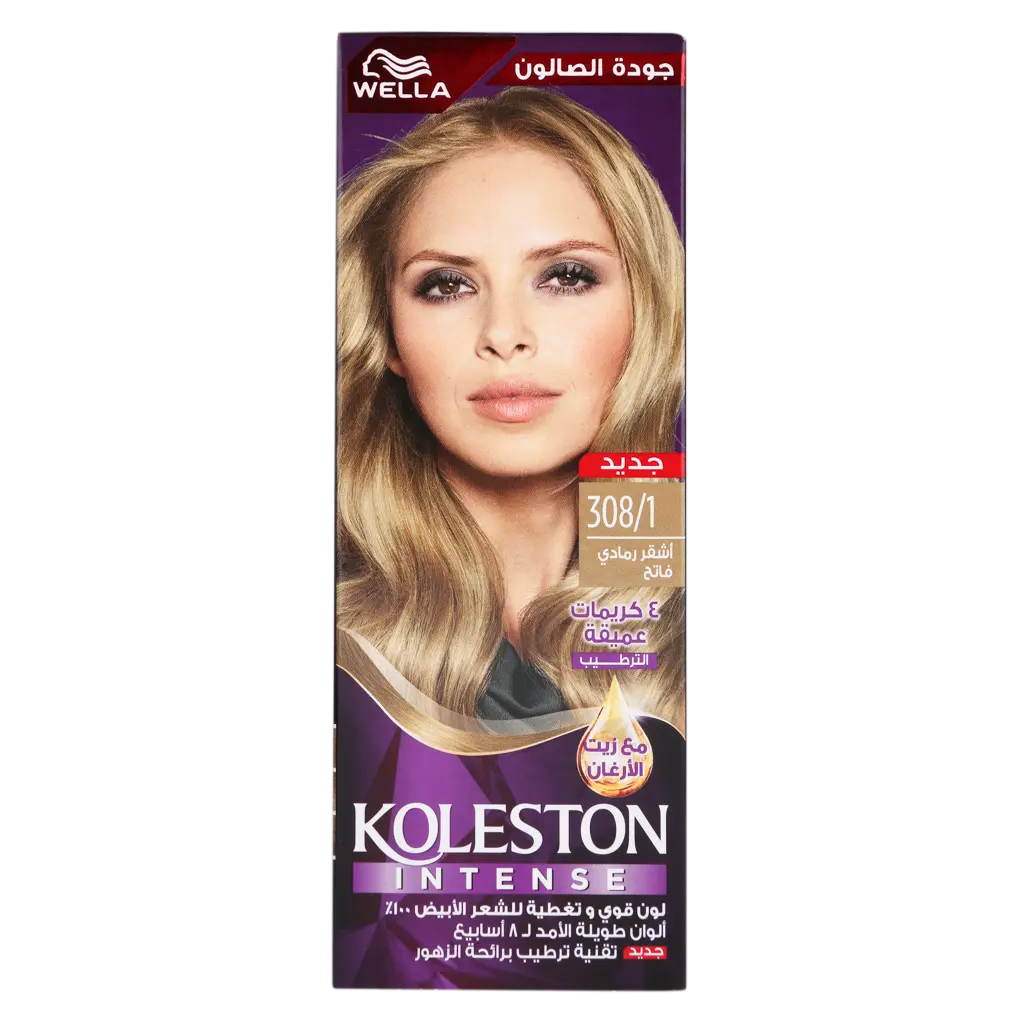 Wella Koleston Hair Colour Creme 308/1Light Ash Blonde 100 ml - view 2