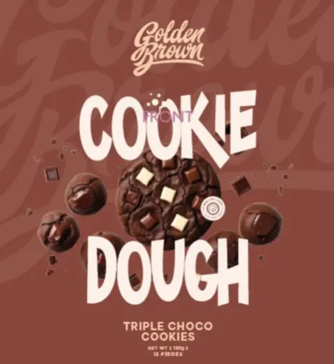 Golden Brown Cookies Dough Triple Chocolate 180 gm - view 5