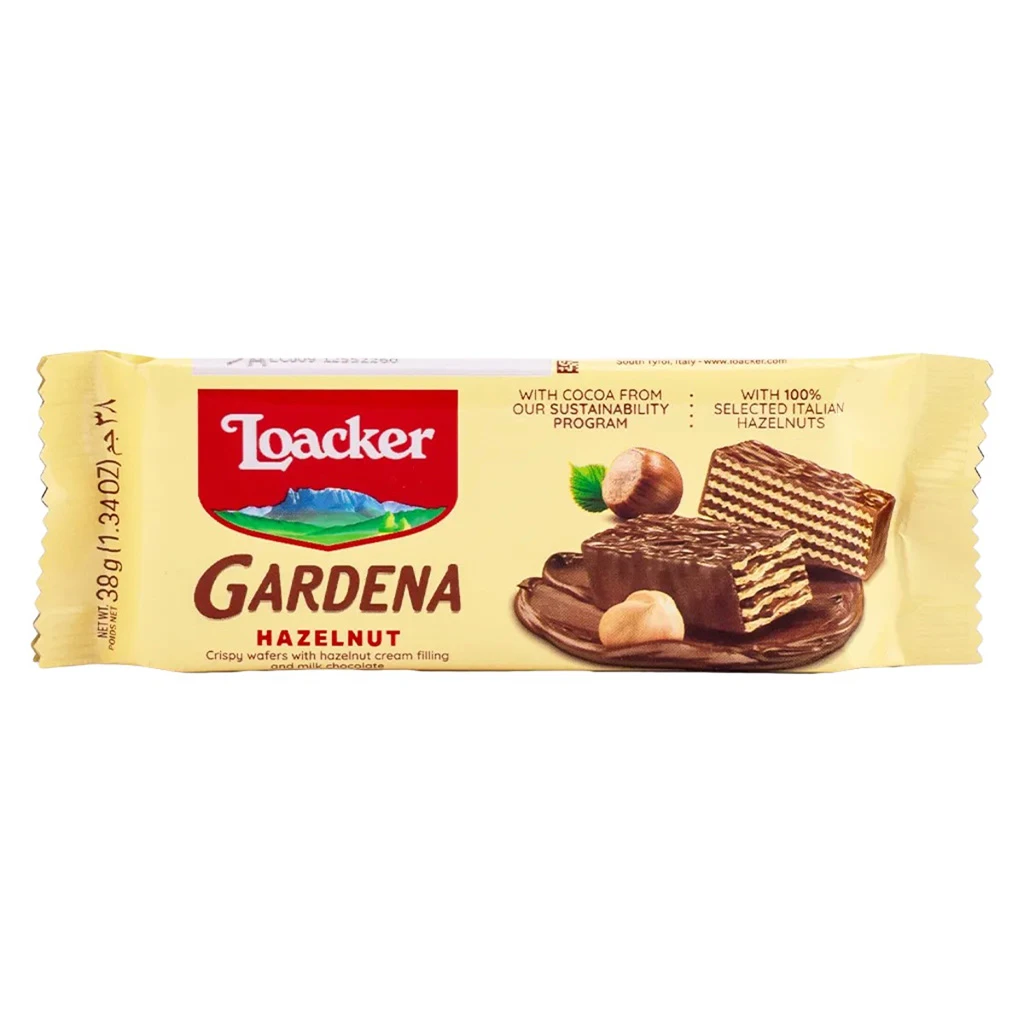 Loacker Gardena Hazelnut Wafers 38 g