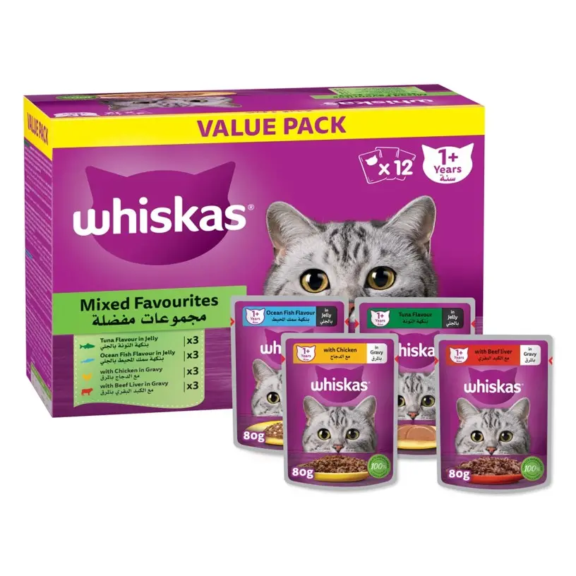Whiskas Mixed Favourites 80GmX12 - view 1