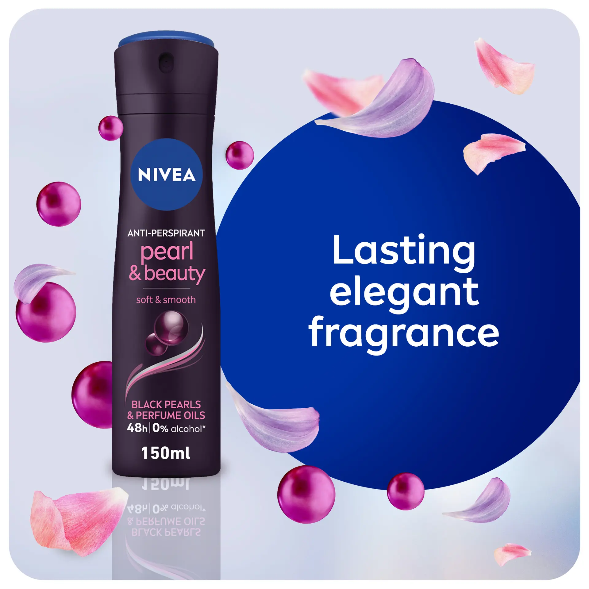 NIVEA Antiperspirant for Women Pearl & Beauty Black Pearl & Perfume Oils Spray 150 ml - view 4