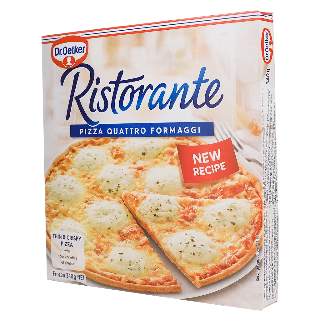Dr. Oetker Pizza Quattro Formagrgri Frozen With Four Cheeses 340 gm - view 2