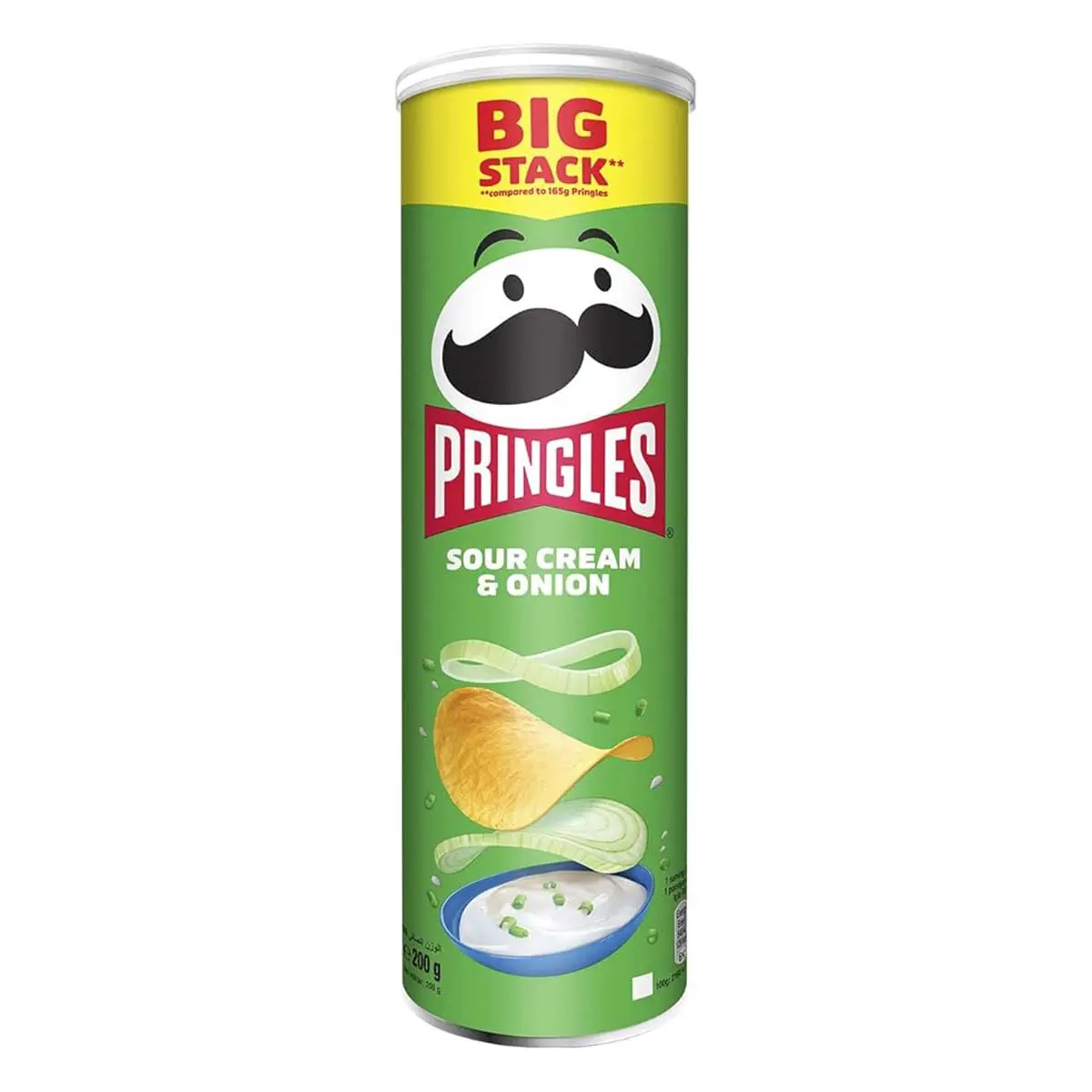 Pringles Potato Chips Sour Cream & Onion 200 gm - view 1