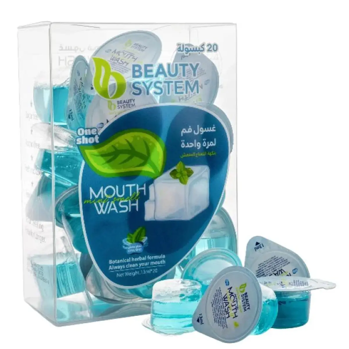 Beauty System Mouthwash Capsules Refreshing Mint Flavor 13 ml 20 pcs - view 3