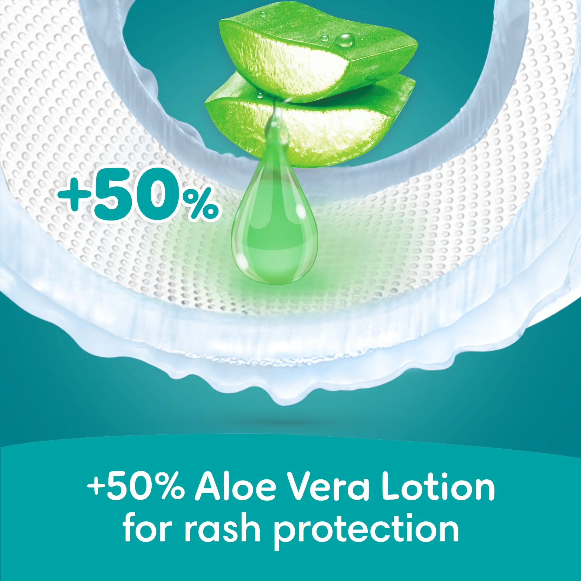 Pampers Diapers Rash Protection Taped Size 3 Aloe Vera Lotion 68 Diapers  - view 5