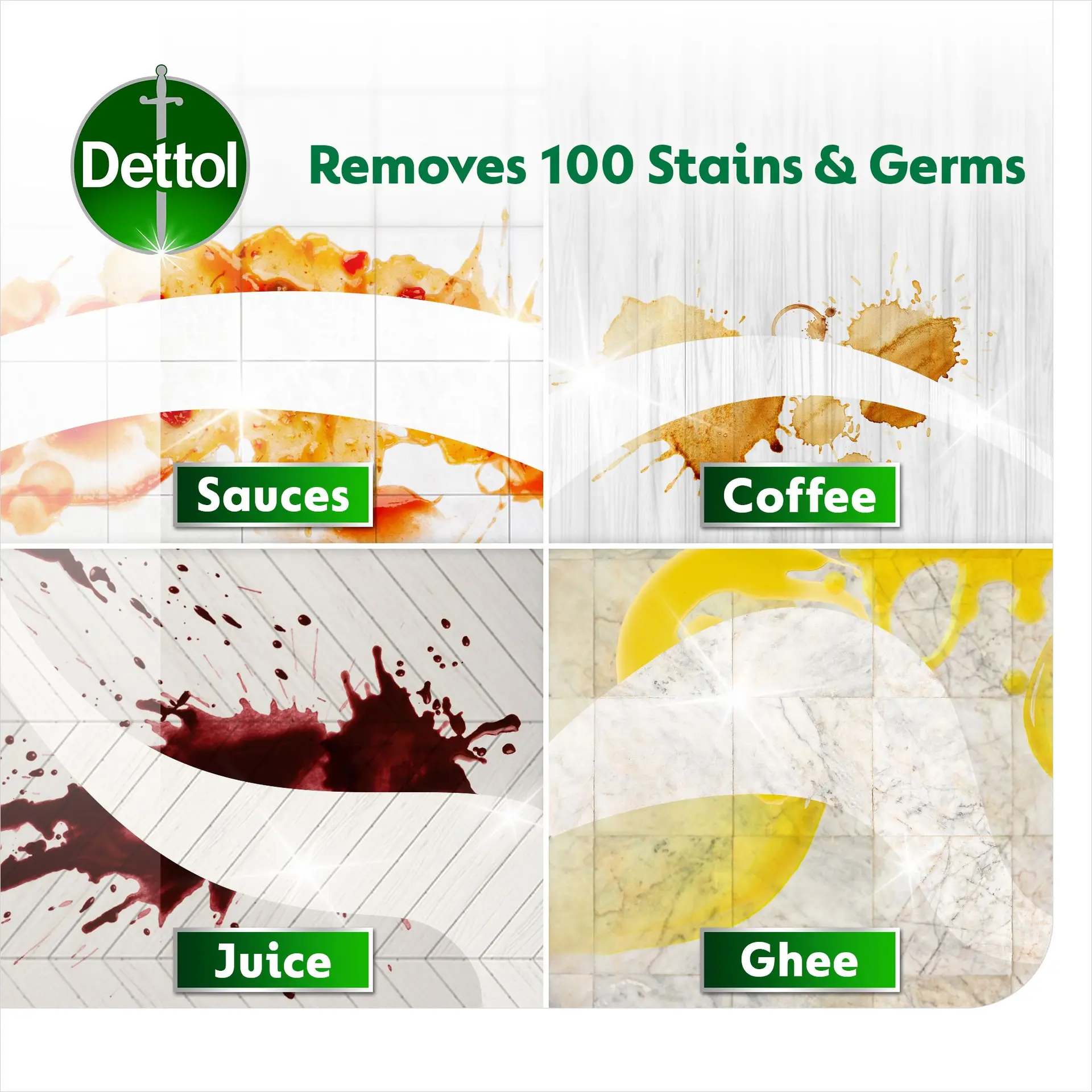 Dettol Lemon Antibacterial Power Floor Cleaner 1.8L  - view 4