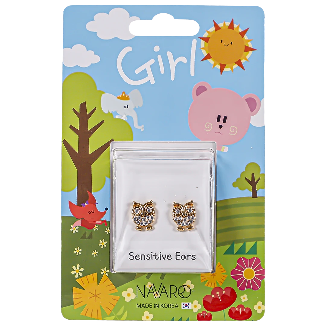 Navaro Elegant Medical Earrings Designed For Girls Gold G007
