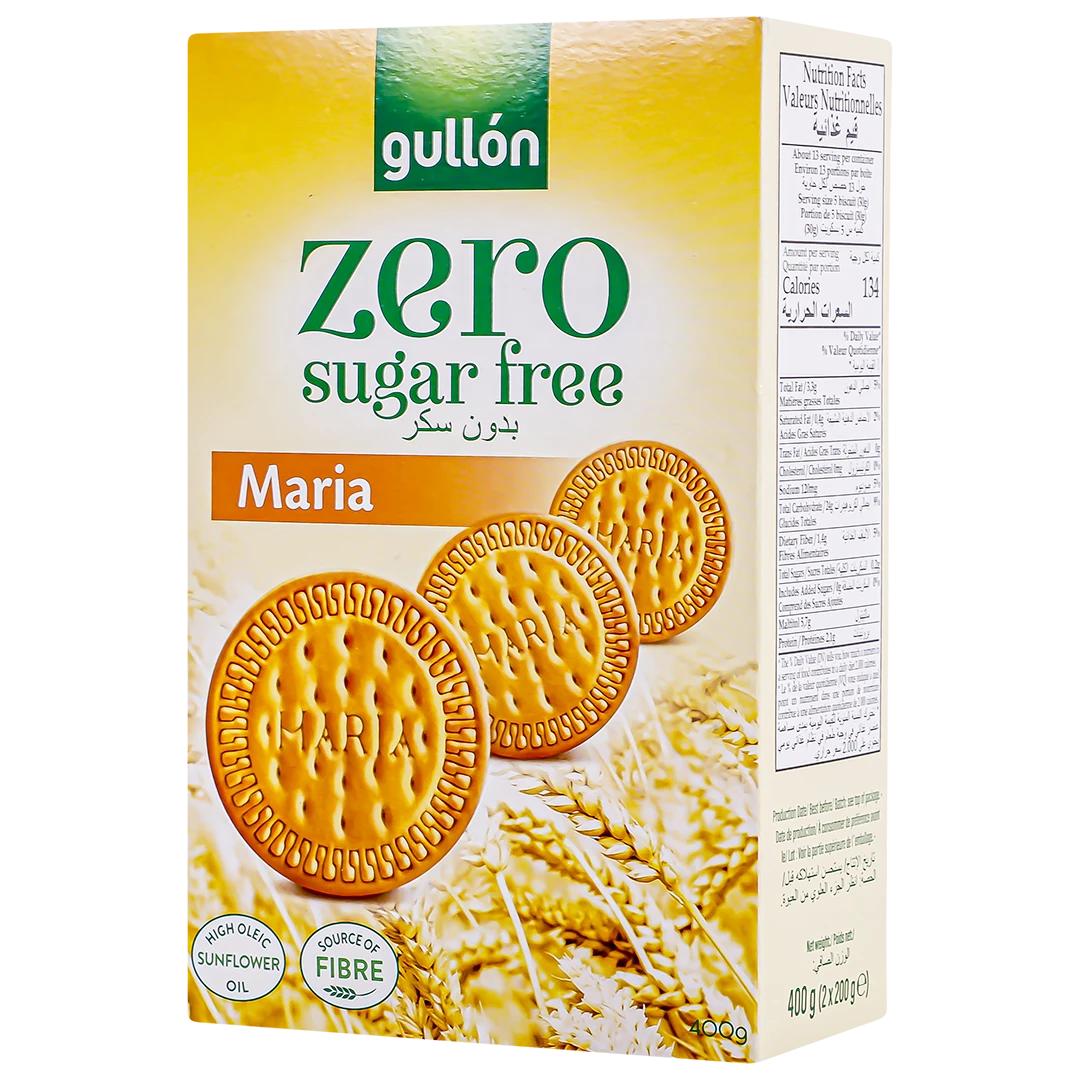 Gullon Zero Maria Biscuits No Sugar 400 gm