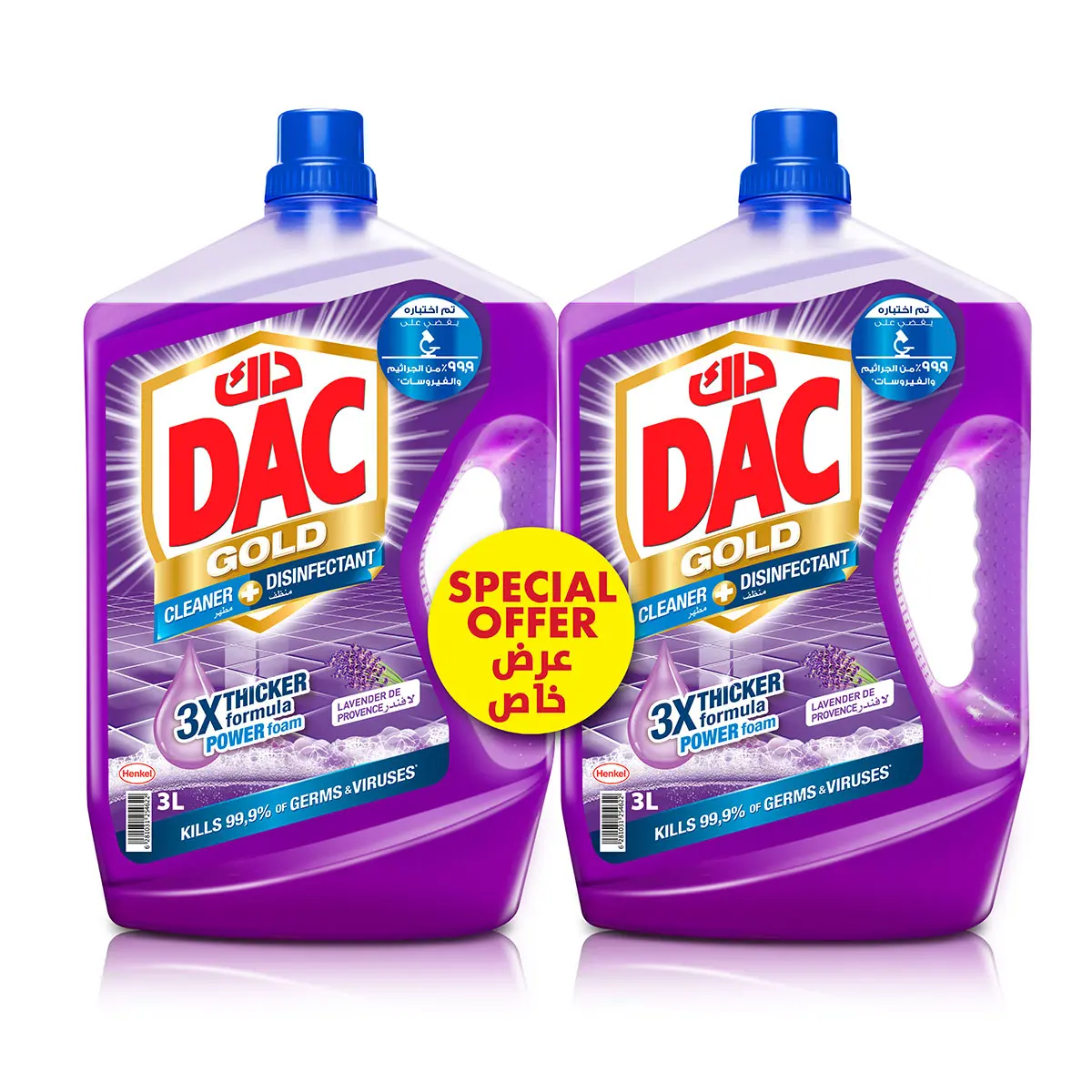 Dac Disinfectant Gold Floor Cleaner Lavender 2 pcs 3 L - view 1