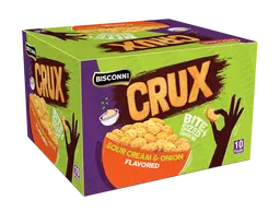 Bisconni Crux Sour Cream And Onion Flavored Crackers 10 pcs 30 gm