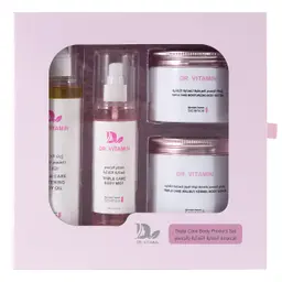 Dr Vitamin Triple Care Body Product Set Pink 4 Pcs