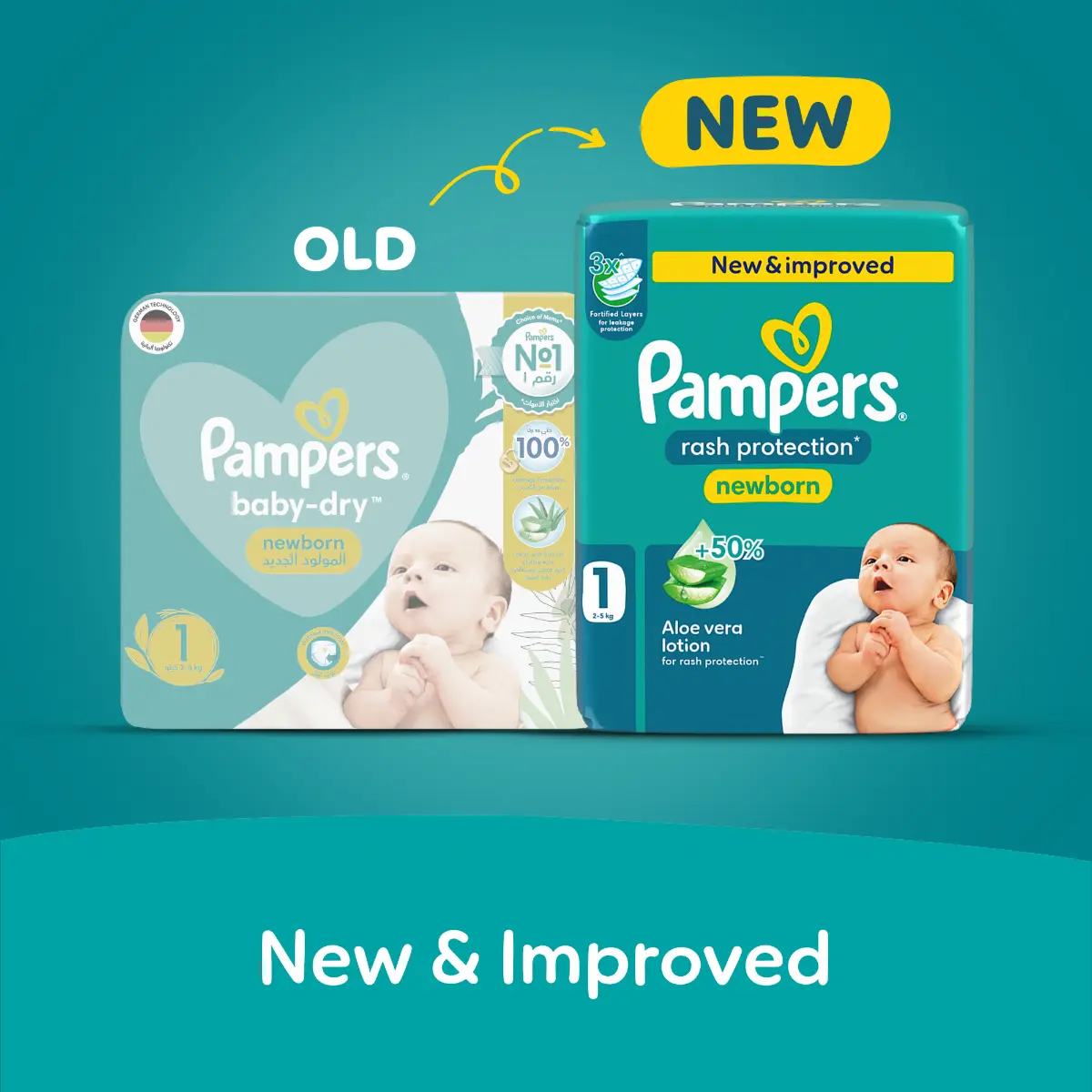 Pampers Diapers Rash Protection Taped Size 1 Aloe Vera Lotion 86 Diapers  - view 10