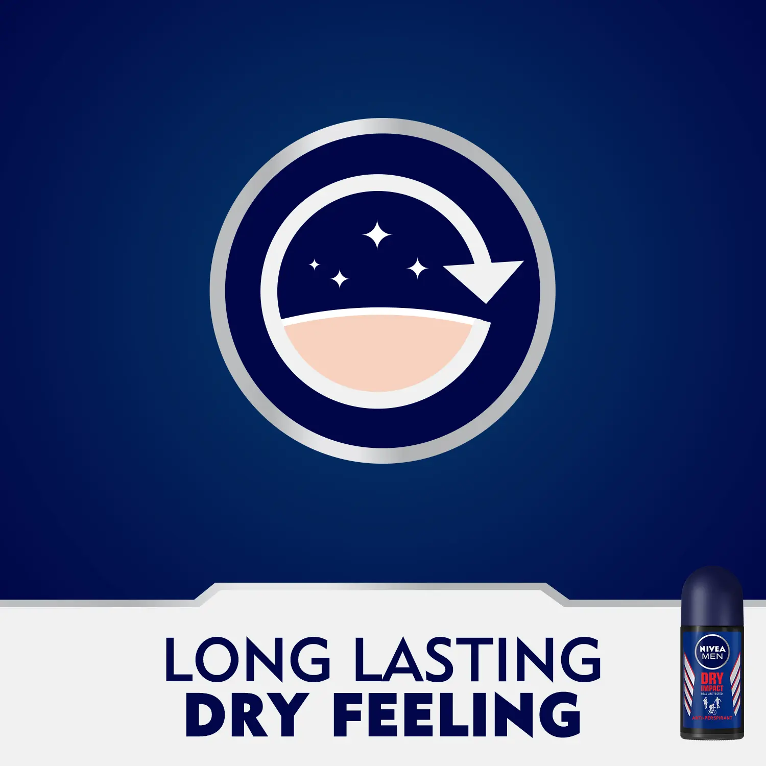 Nivea Deodorant Roll For Men Dry Impact 50 ml - view 3