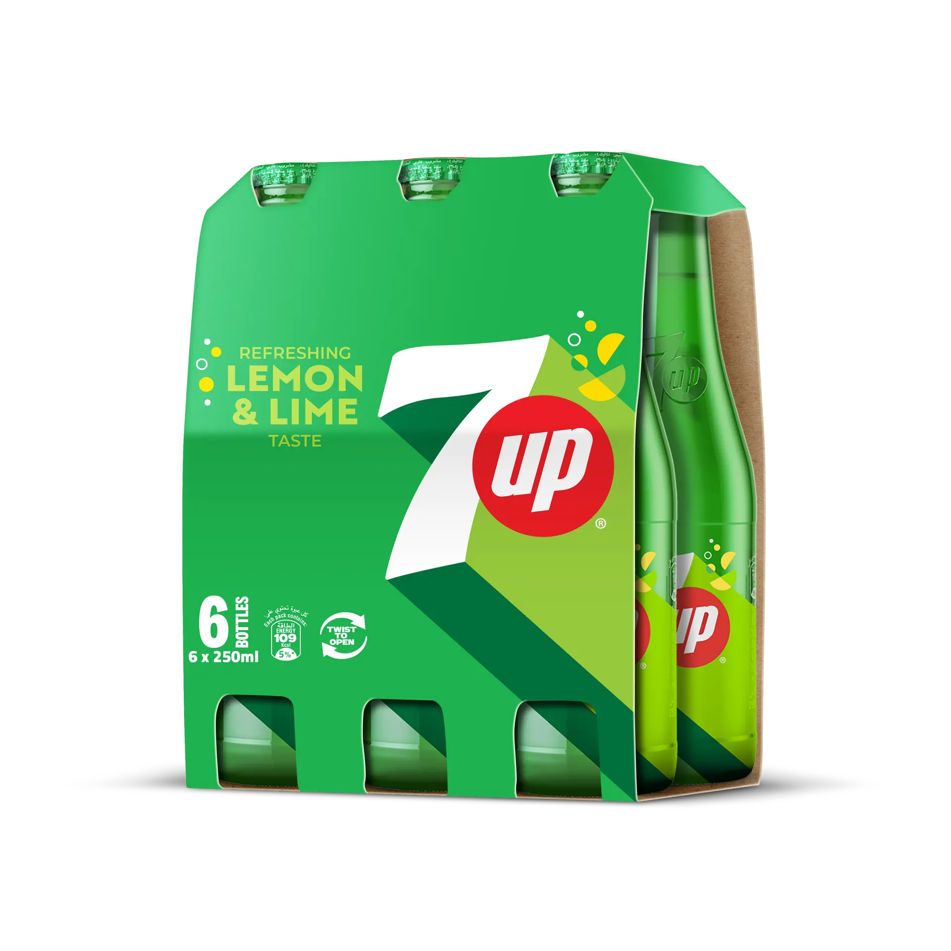  7UP Soft Drink Glass 6 pcs 250 ml - view 1