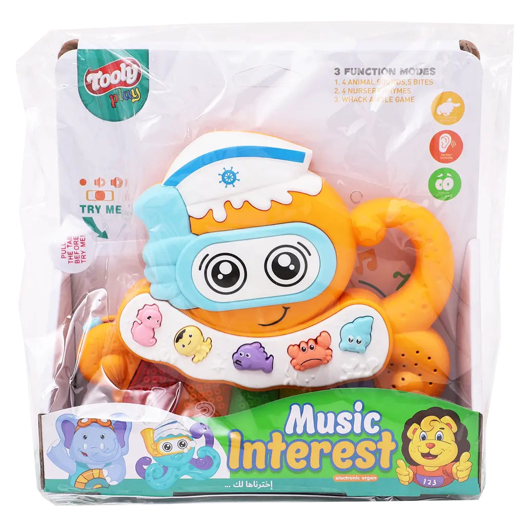 Tooly Play Musical Octopus Piano Shape Assorted - view 2