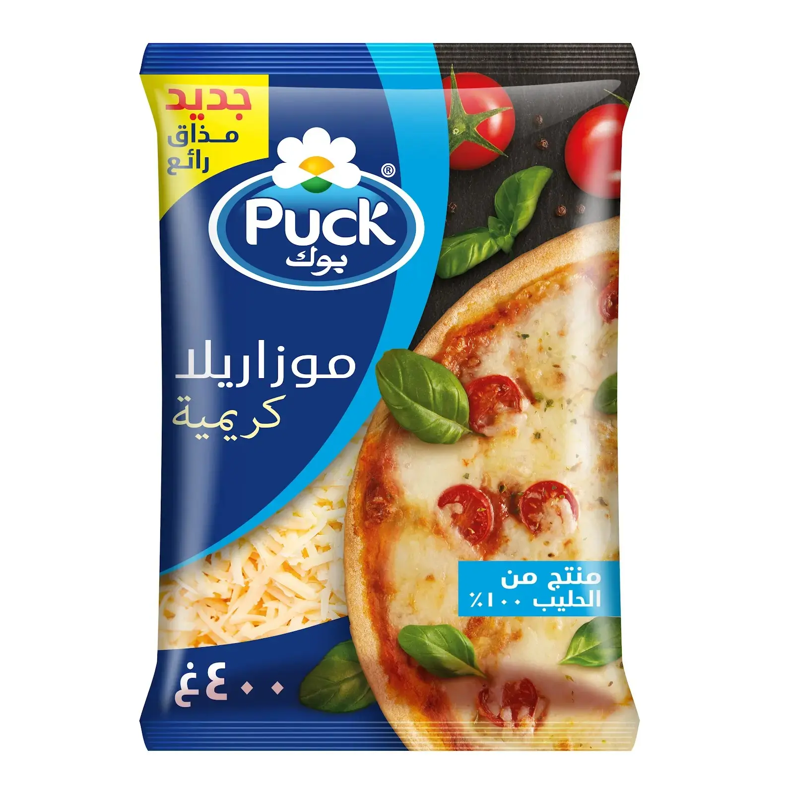 Puck Mozzarella Shredded Cheese 400 gm - view 2