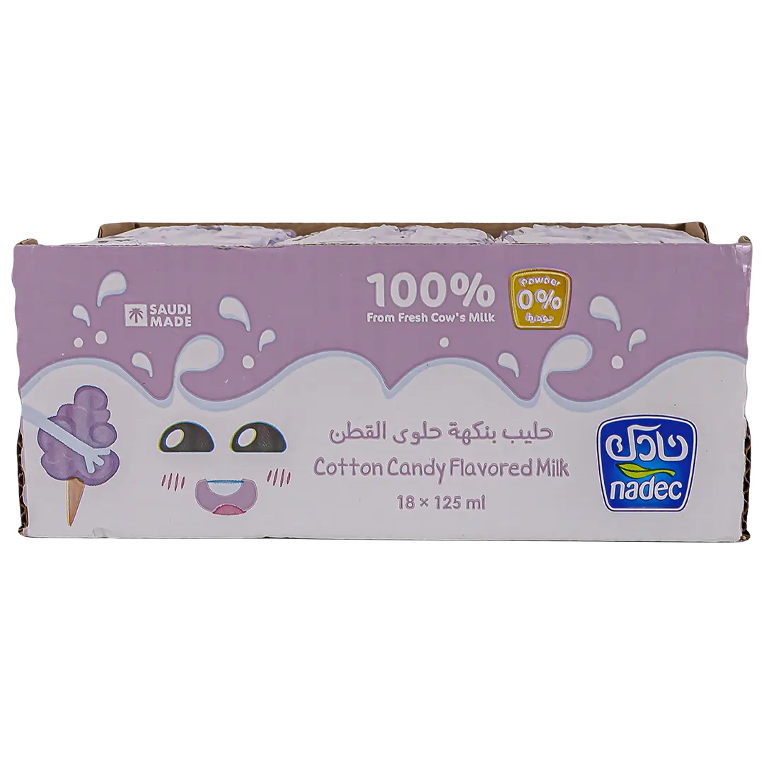 Nadec Cotton Candy Flavored Milk 18 pcs 125 ml - view 3