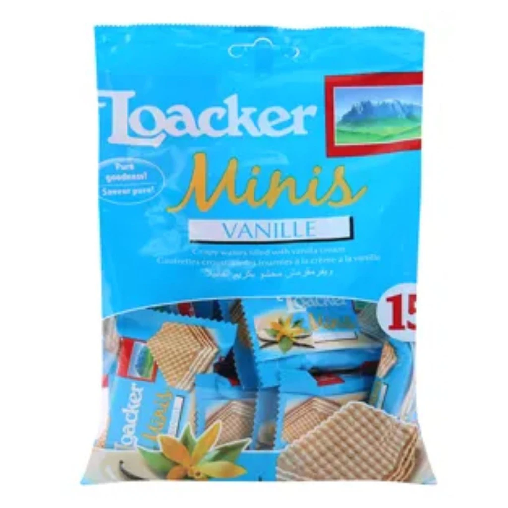 Loacker Minis Vanilla Wafers 150 g