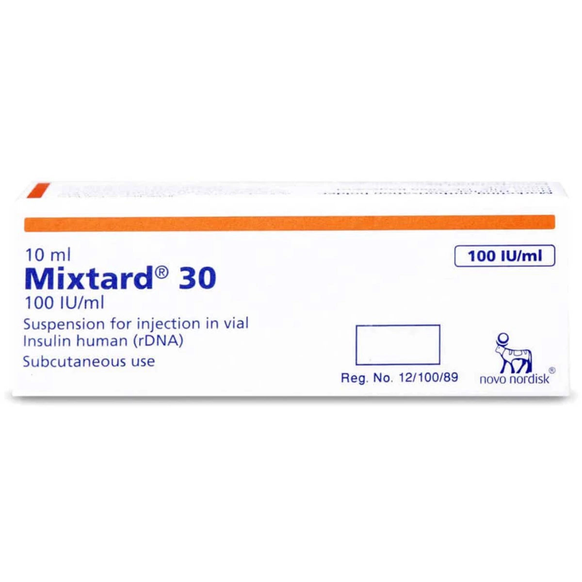 Mixtard 100IU/ml vial 10ml