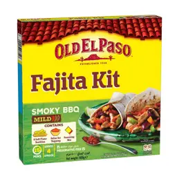 Old El Paso Fajita Kit Smoky Bbq Mild 500 Gm