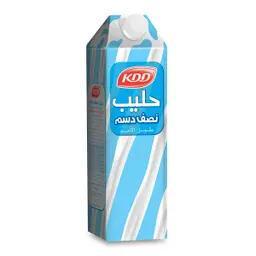 حليب كي دي دي نصف الدسم 1 لتر