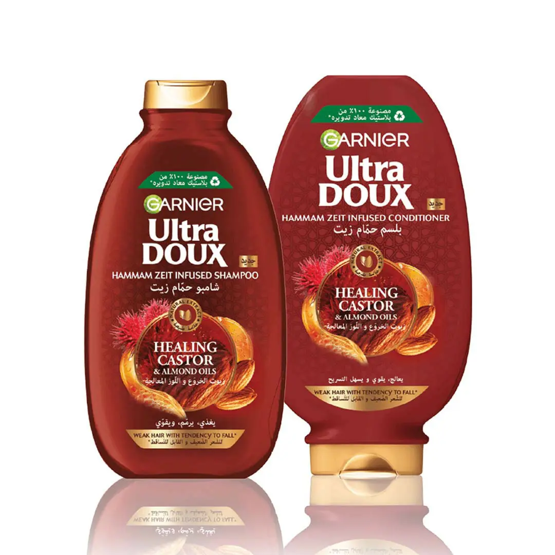 Garnier Ultra Doux Castor & Almond Oils Strengthening Shampoo 600 ml - view 3