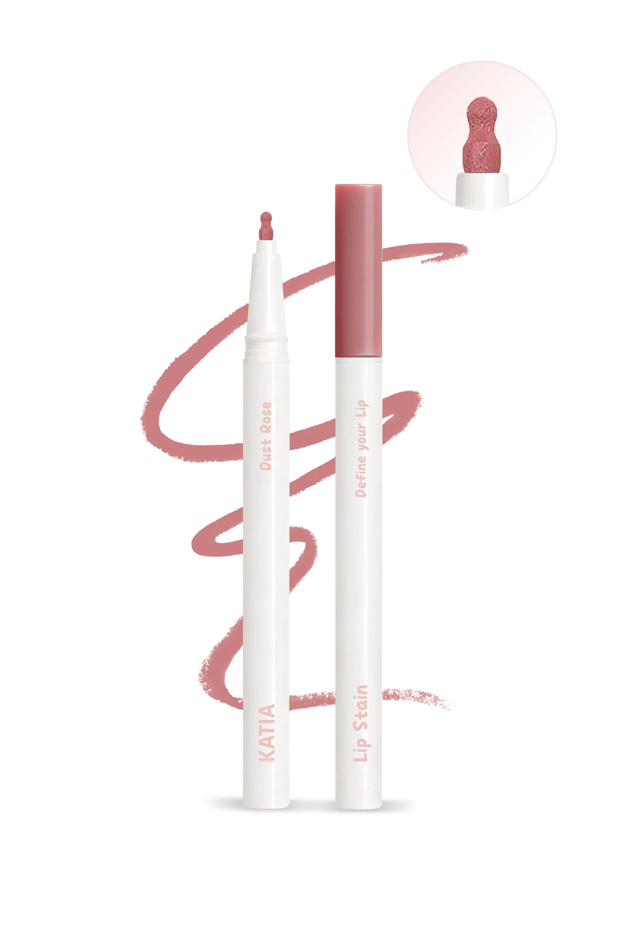 Katia Lip Stain Liner Dust Rose