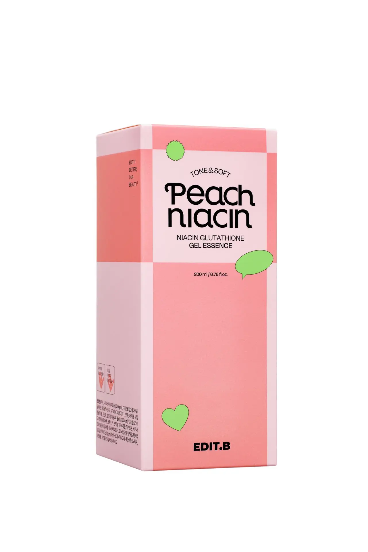Edit.b Tone & Soft Peach Niacinamide Glutathione Gel Essence 200 ml - view 2