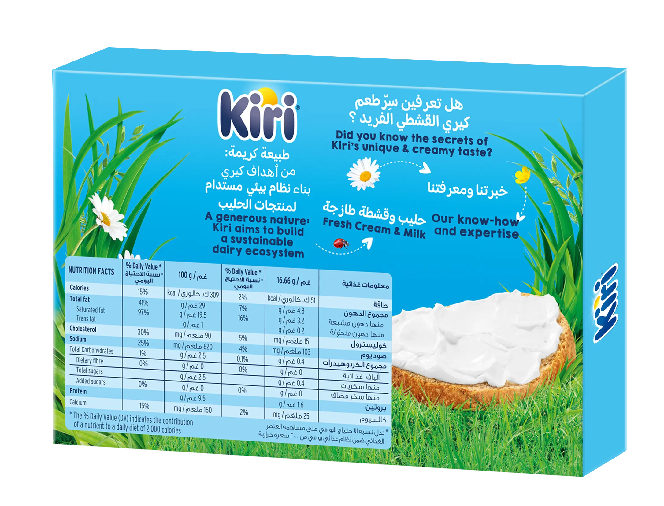 Kiri Spreadable Squares Cream Cheese 24 pcs 400 gm - view 2