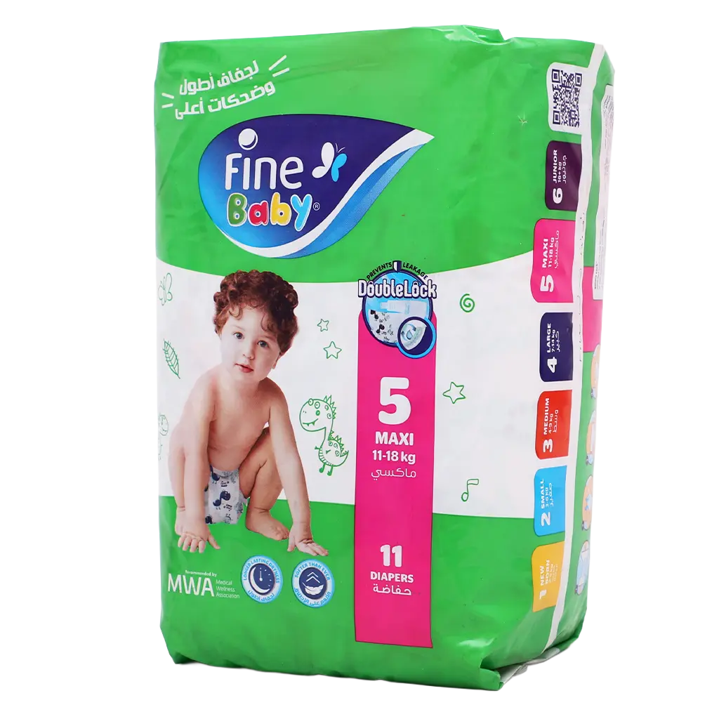 Fine Baby Size 5 Maxi 11–18kg 11 Diapers - view 6