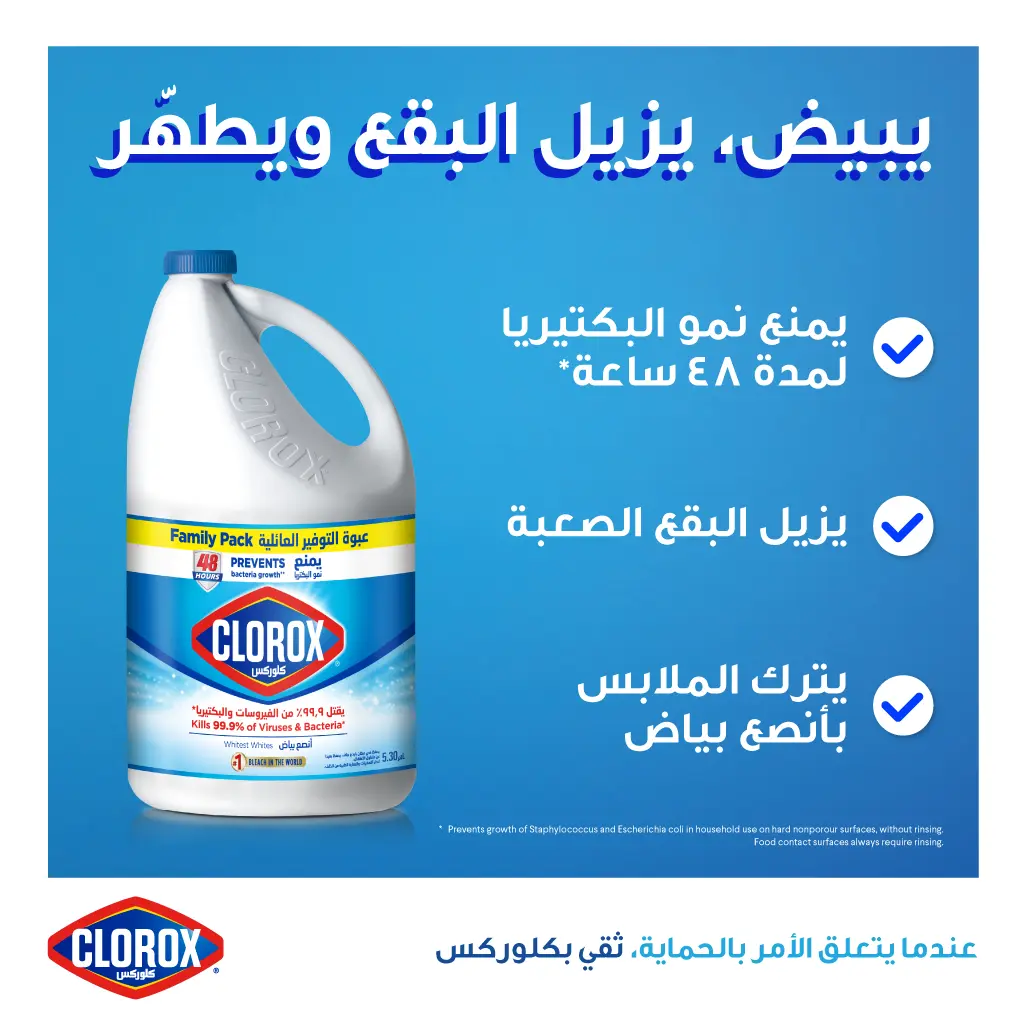 Clorox Liquid Bleach Pack Family 5.30 L - view 2