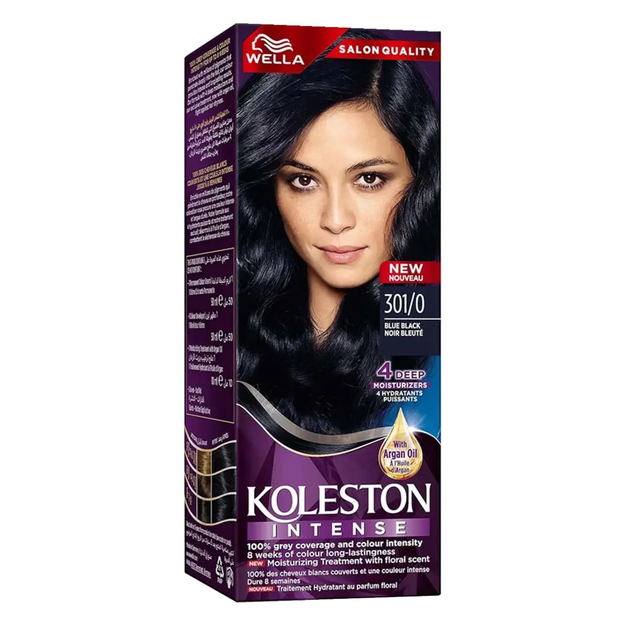 Wella Koleston Intense Hair Color 301/0 Blue Black - view 1