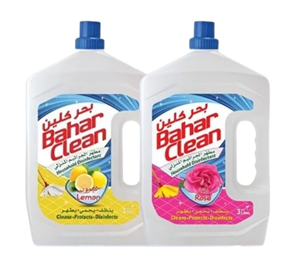 Bahar Clean Household Disinfectant Lemon 3Ltr + Rose 3Ltr