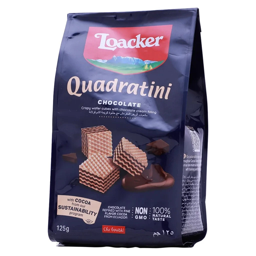 Loacker Quadratini Chocolate Wafers 125 g