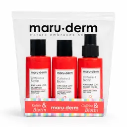 Maruderm Caffeine & Biotin Anti Hair Loss Travel Size Kit 100 ml