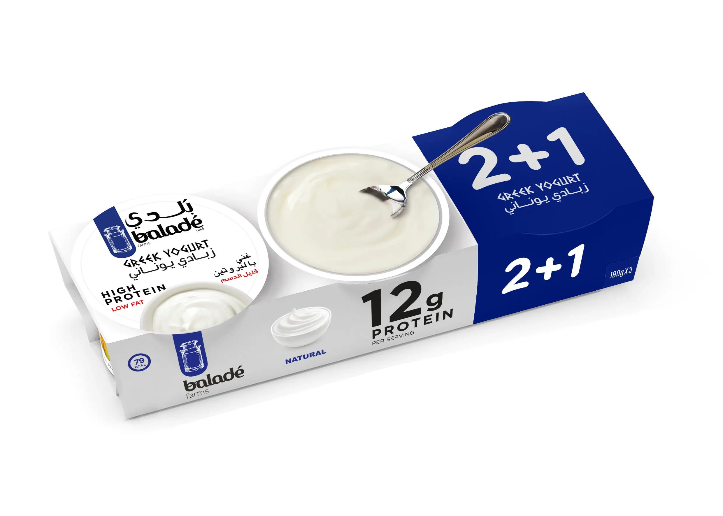 Balade Greek Yoghurt Multi Flavors 2 pcs 1 Free 180 gm - view 4