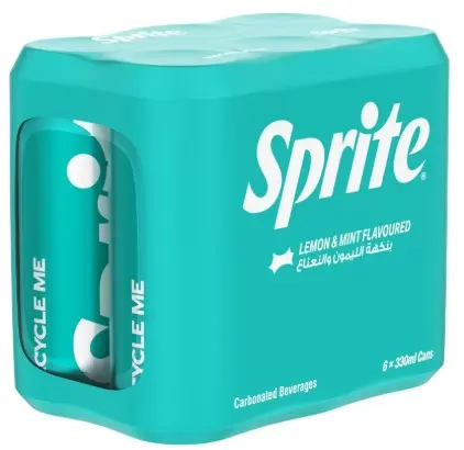Sprite Softdrink Lemon Mint Flavoured Can 330MlX6 - view 1