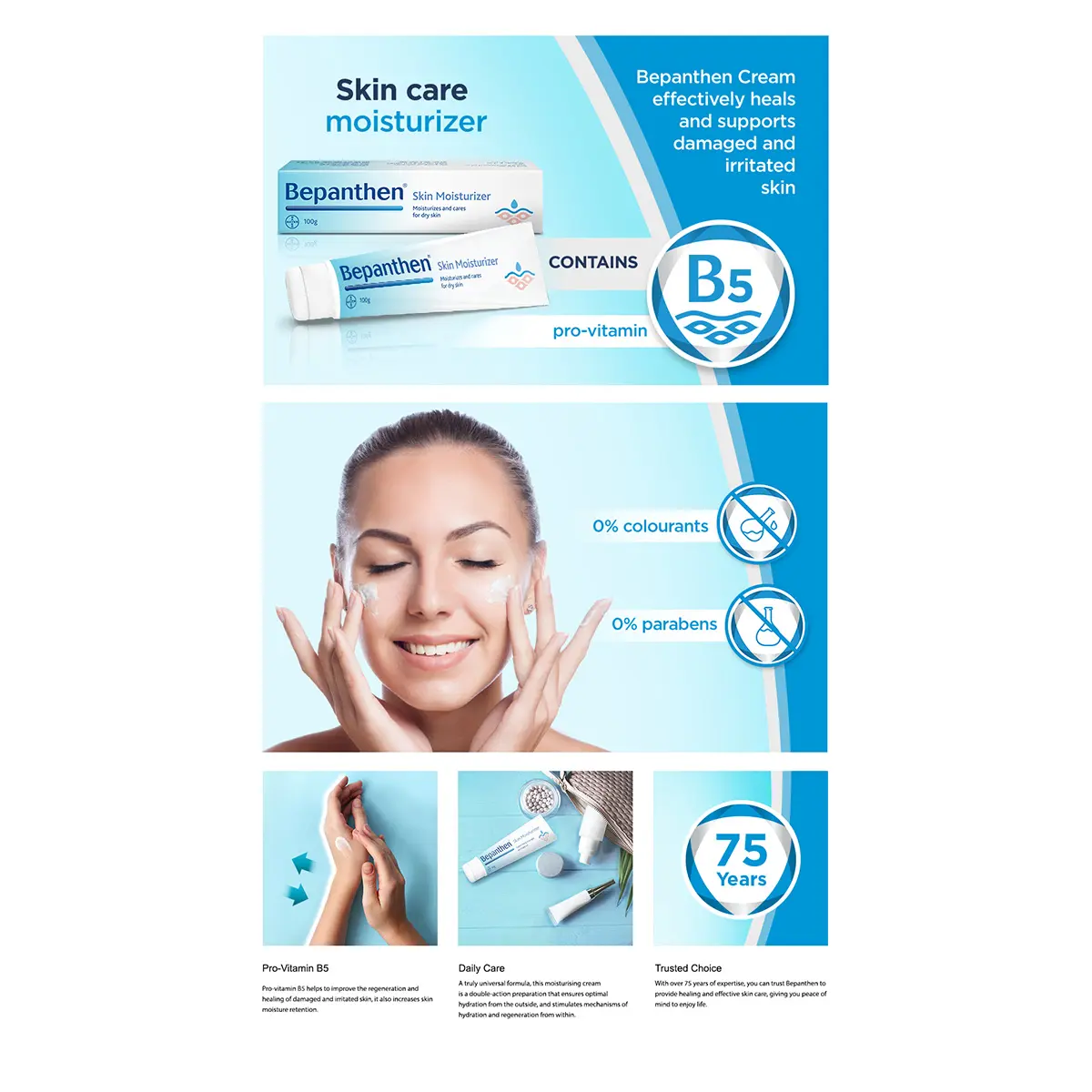 Bepanthen Cream 100 gm - view 3