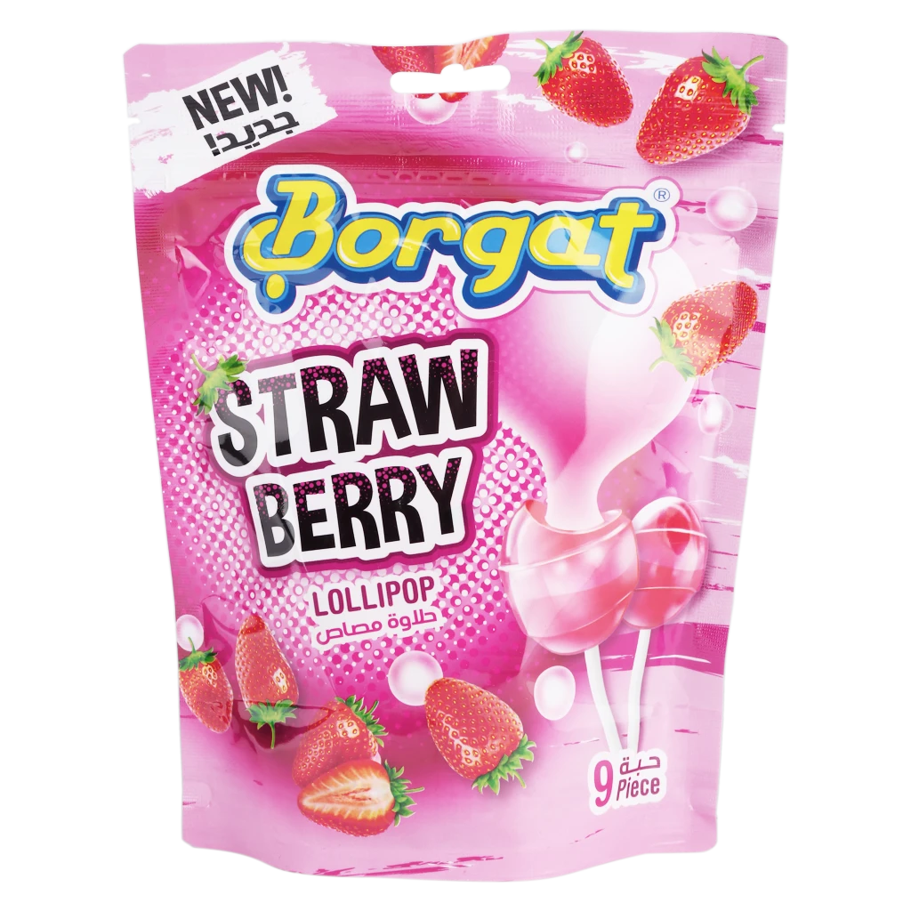 Borgat Lollipops Strawberry Flavour 162 gm