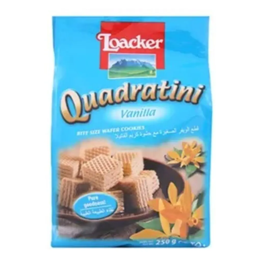 Loacker Quadratini Vanilla Wafers 250 g - view 1