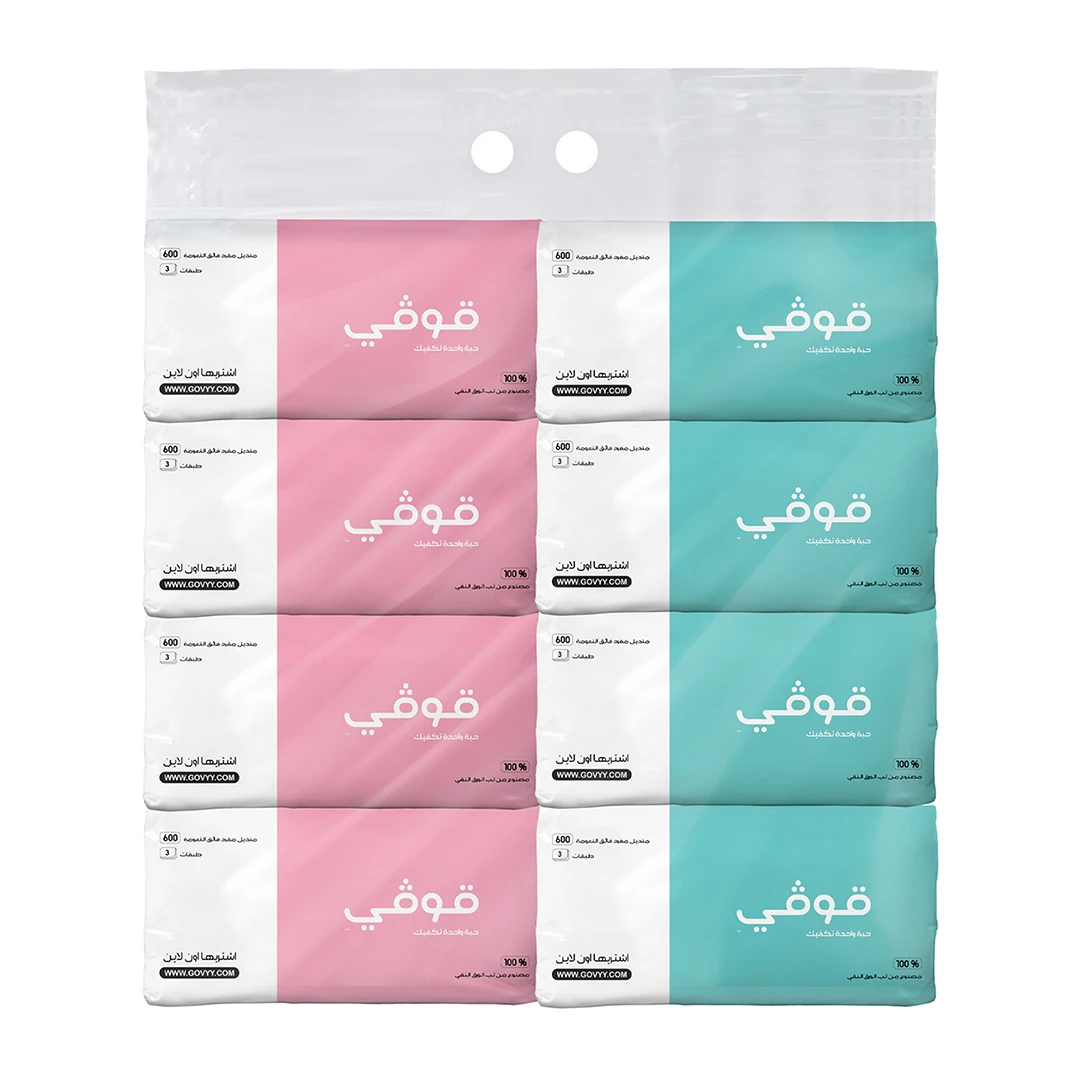 Govyy Facial Tissues 3 ply 8 pcs 200 pulls