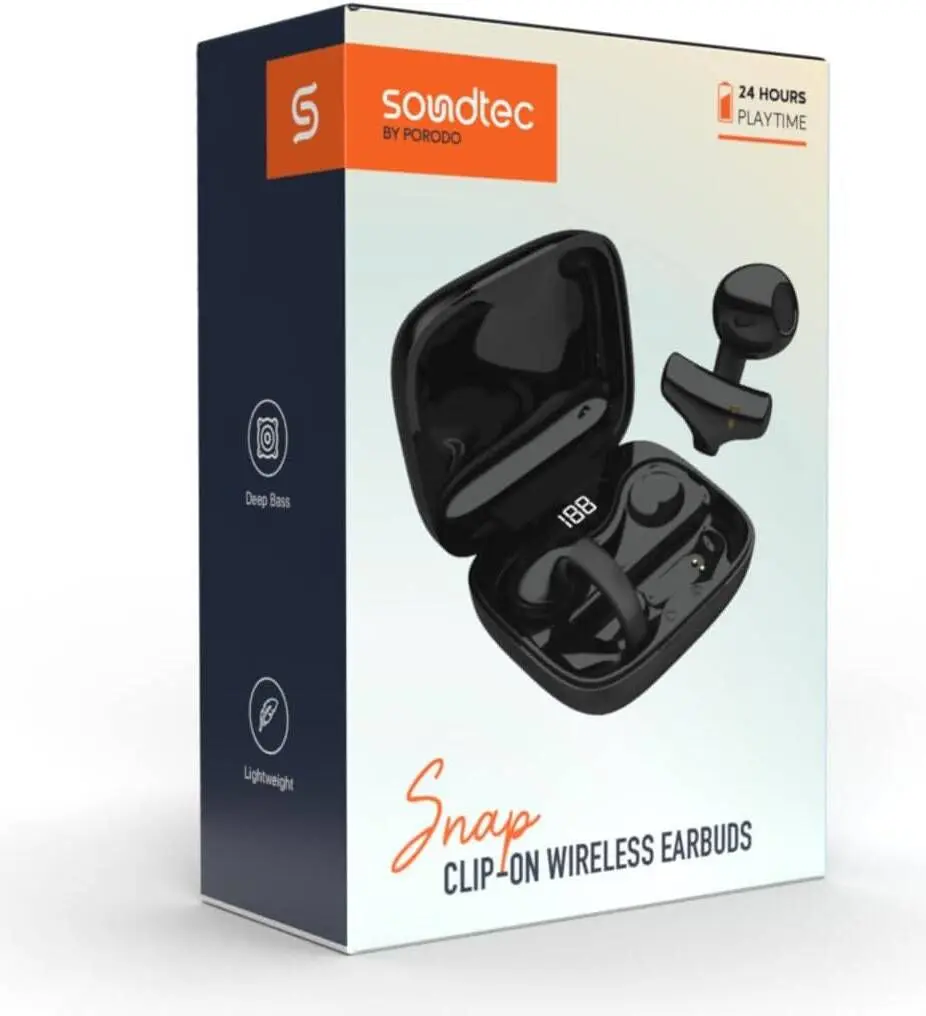 Porodo Soundtec Snap Ear Ring Type  Clip-On Wireless Earbuds - view 3