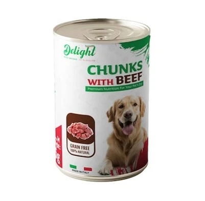 Delight Dog Chunks With Chicken & Turkey 415 gm