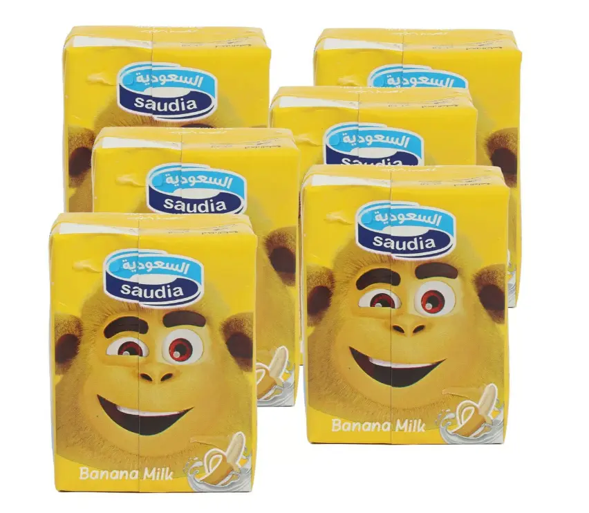 Saudia Banana Milk 200 Ml 5+1 Promo - view 1